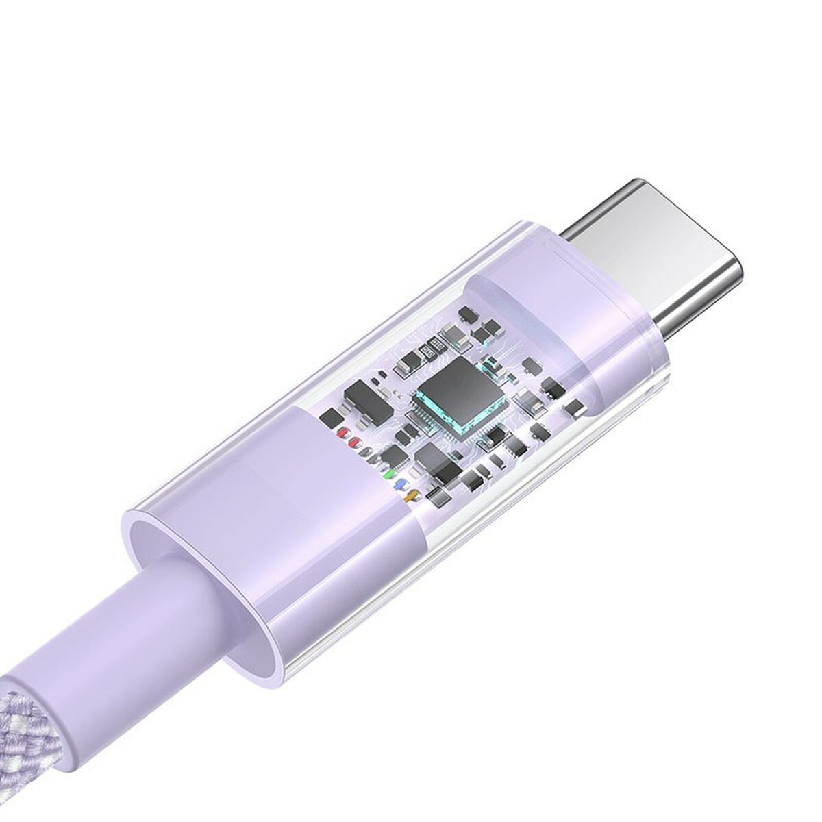 USB A till USB-C Kabel Baseus P10373002511-00 Violett 1 m - 3