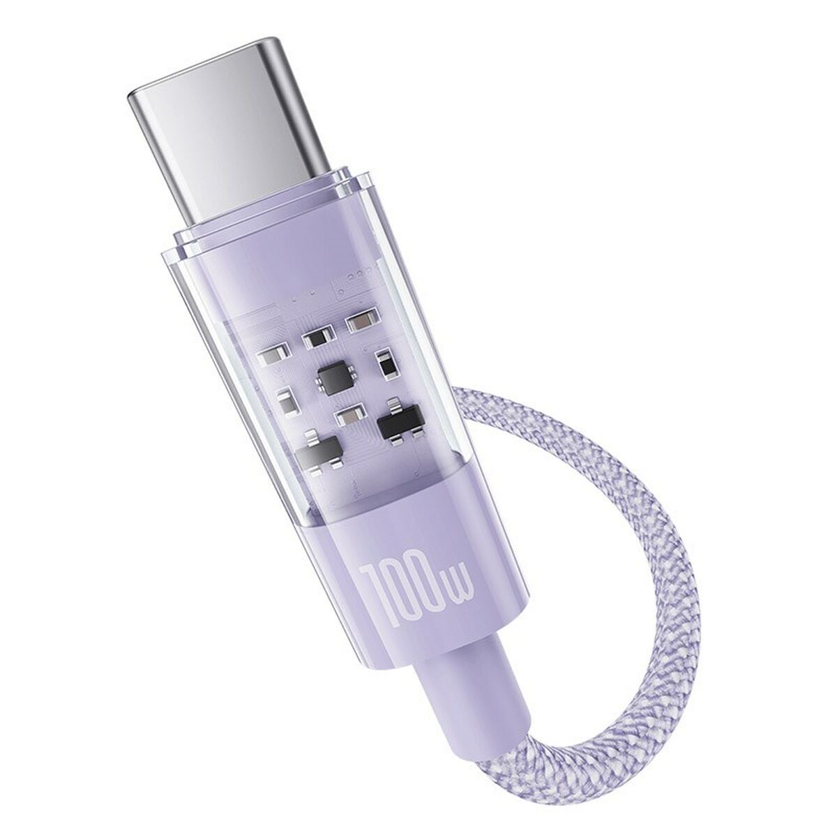 USB A till USB-C Kabel Baseus P10373002511-00 Violett 1 m - 2