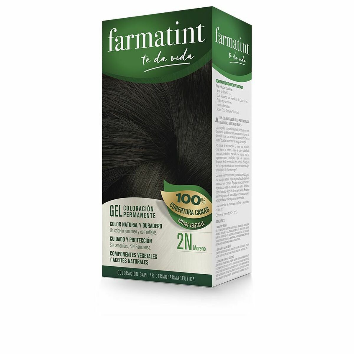 Permanent färg Farmatint 380213 Mörk 2n-Moreno Nº 2n-Moreno Gel (5 antal)