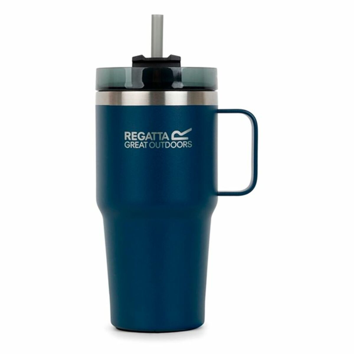 Muggen med Sugrör Regatta Thermo Insulated Mug Mörkblå 600 ml Rostfritt stål - 2