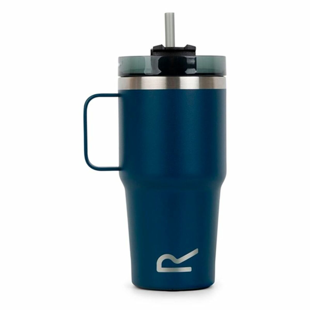 Muggen med Sugrör Regatta Thermo Insulated Mug Mörkblå 600 ml Rostfritt stål