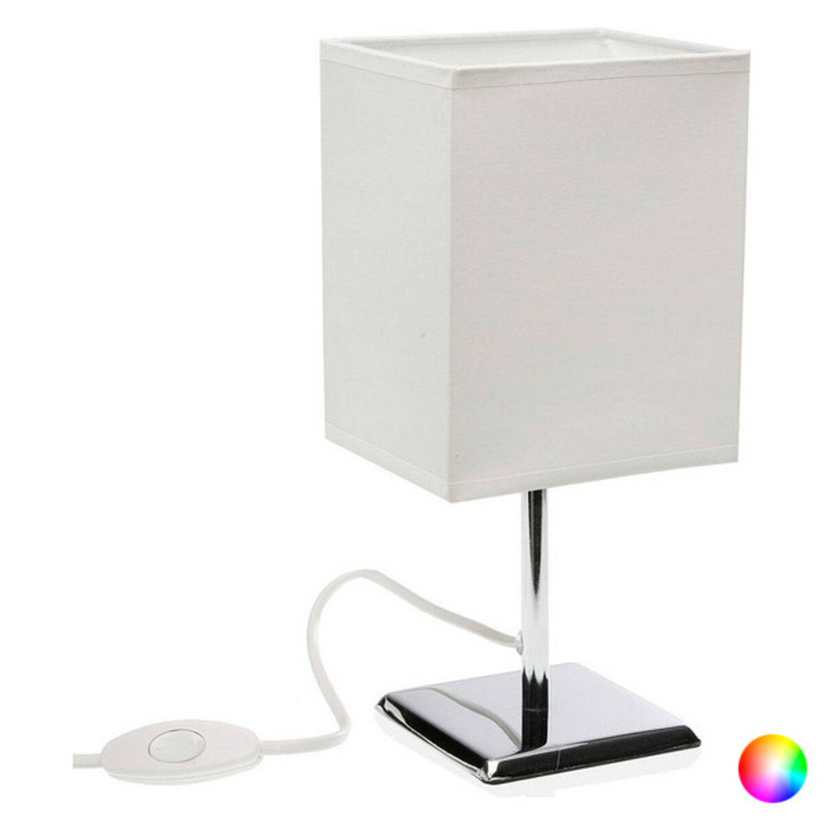 Bordslampa Metall Keramik Textil (11 x 27,5 x 13 cm)