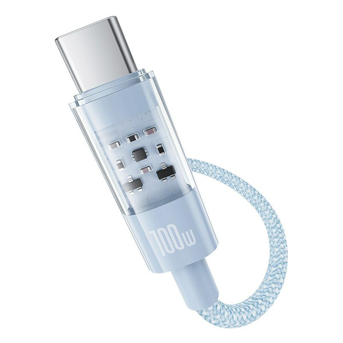 USB A till USB-C Kabel Baseus P10373002311-00 Blå 1 m - 2