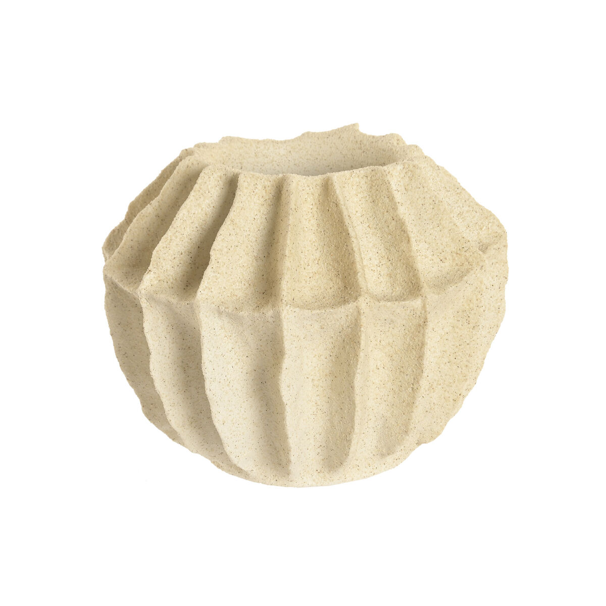 Vas Home ESPRIT Beige Harts Medelhavs 26 x 26 x 21 cm