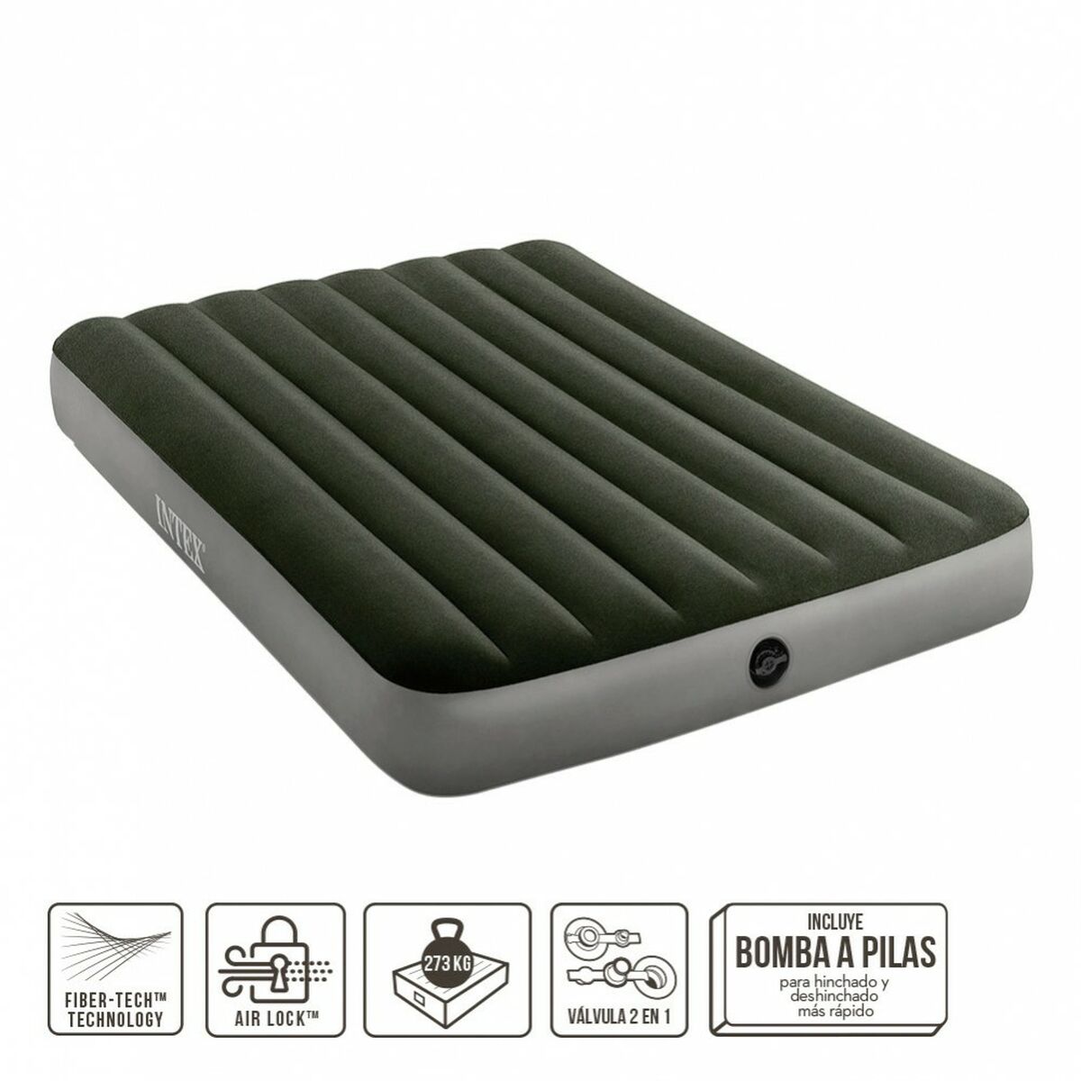 Uppblåsbar madrass Intex Full Dura-Beam Prestige 137 x 25 x 191 cm 3 antal - 4