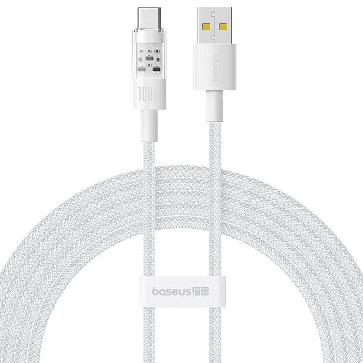 USB A till USB-C Kabel Baseus P10373002211-01 Vit 2 m