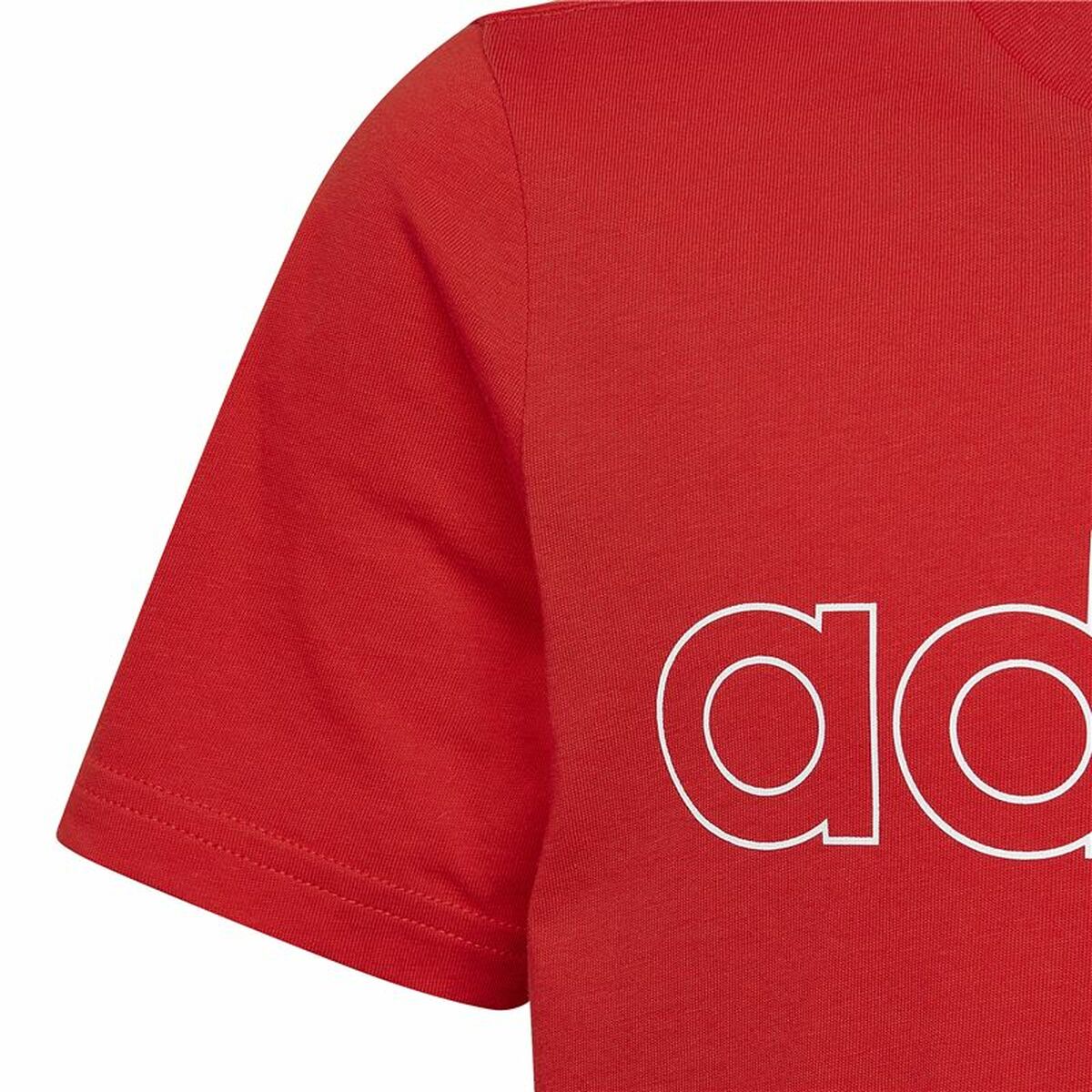 Barn T-shirt med kortärm Adidas Essentials  Röd - 3