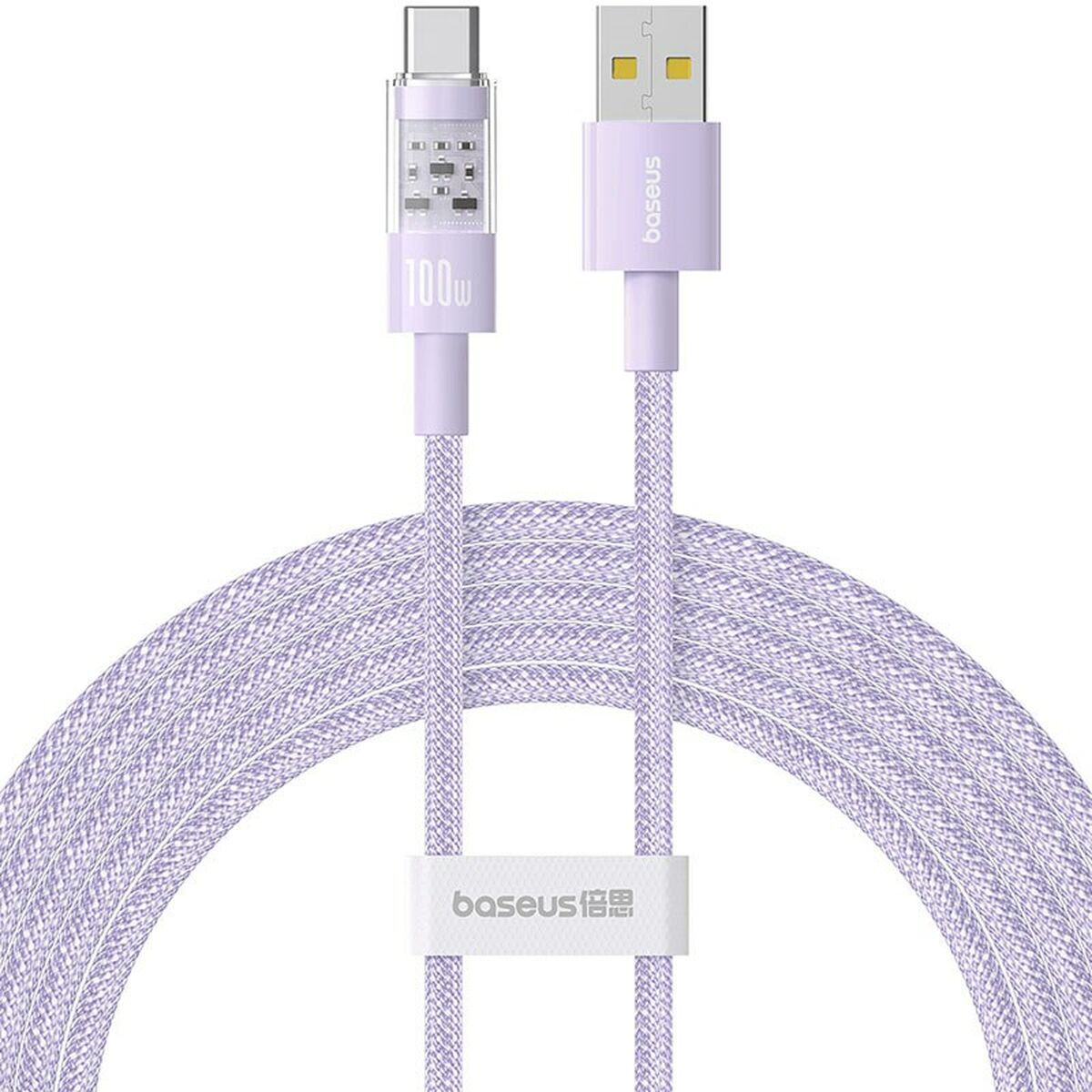 USB A till USB-C Kabel Baseus P10373002511-01 Violett 2 m