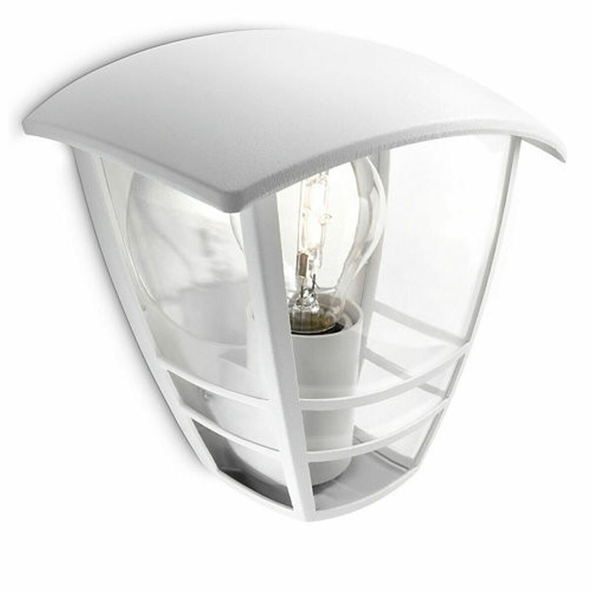 Vägglykta Philips Creek 19,5 cm Vit Metall Aluminium A+ E27 - 2