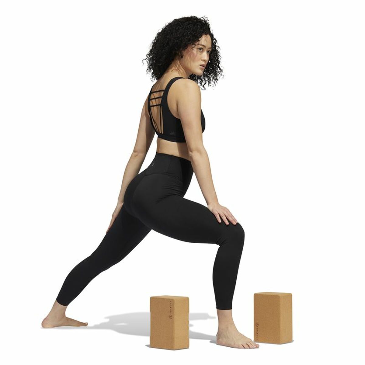 Sport-leggings, Dam Adidas Yoga Luxe Studio Svart - 4