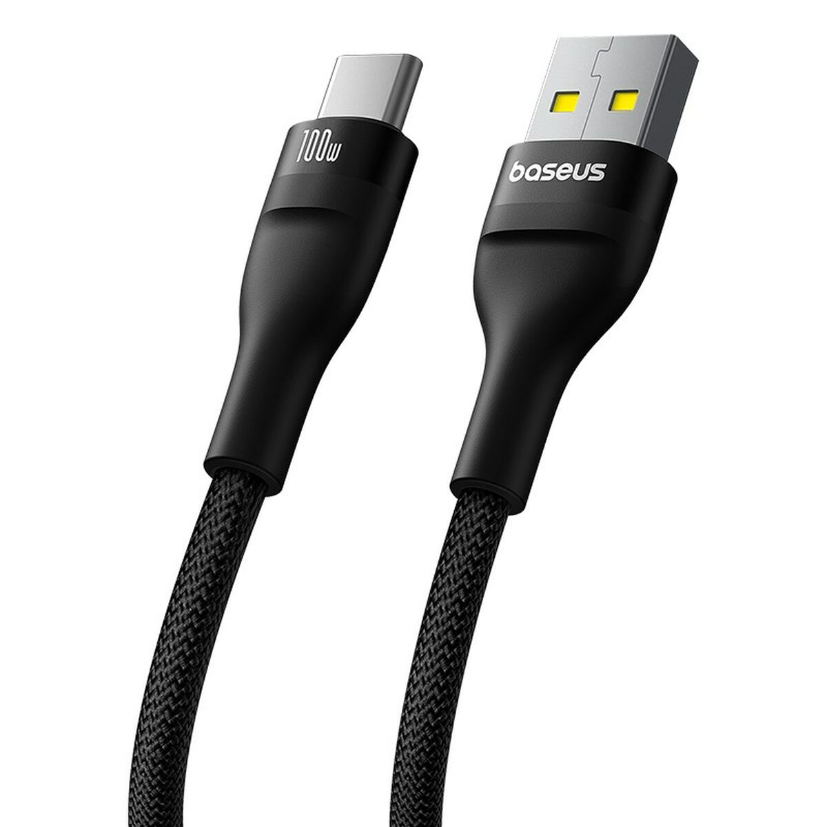 USB A till USB-C Kabel Baseus P10311804111-00 Svart 1 m - 3
