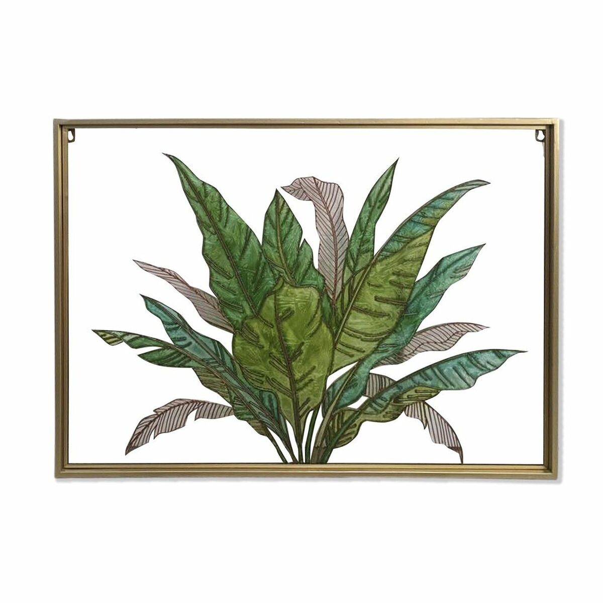 Kanvas DKD Home Decor Tropiskt Löv av en växt (80 x 3 x 60 cm) - 2