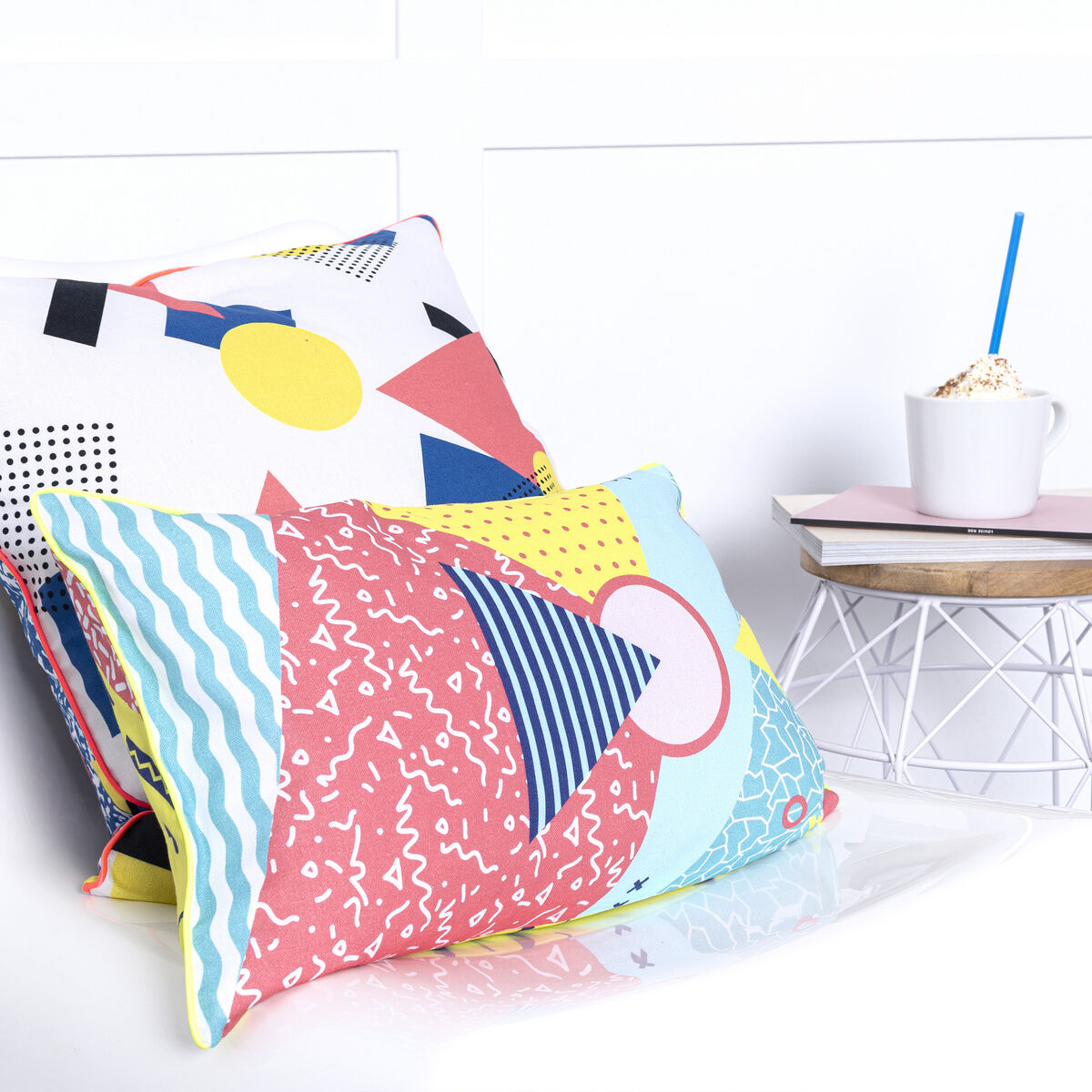 Kuddfodral HappyFriday HF Living Squiggles Multicolour 50 x 30 cm - 4