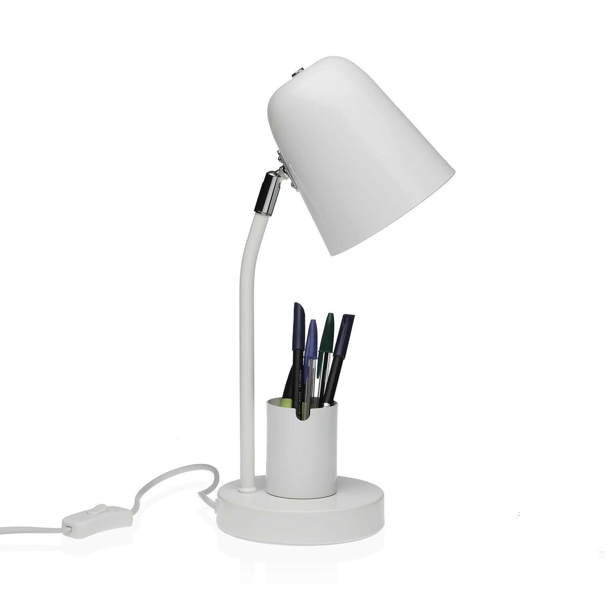 Skrivbordslampa Versa Vit Metall 18 x 40 x 14 cm - 2