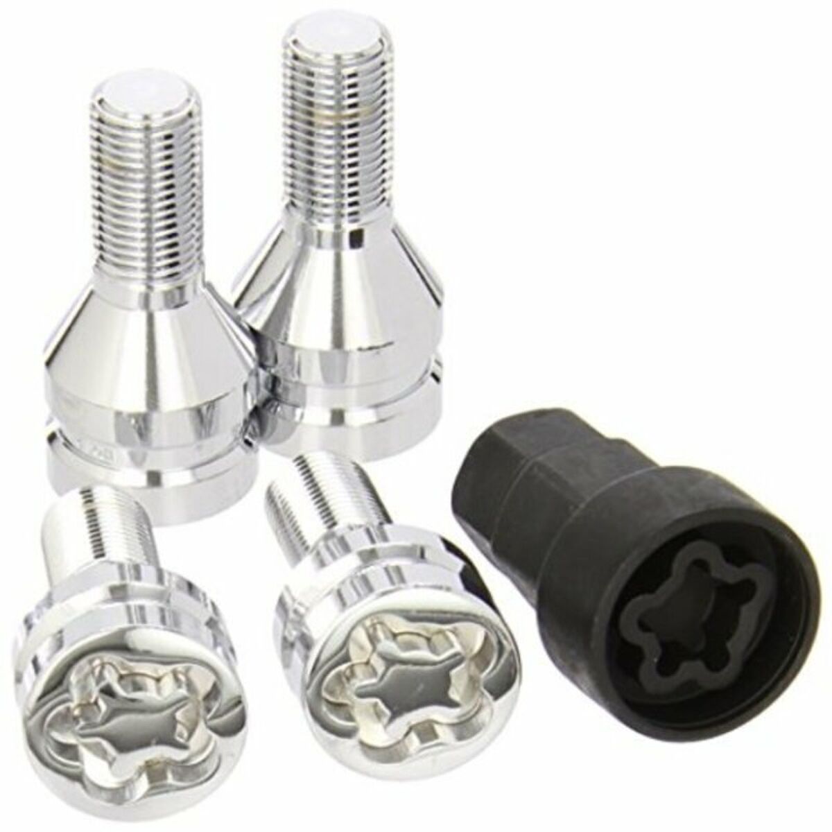 Skruvar mot stöld BC Corona 12x125 L24 17/19 Silver (4 uds) - 2