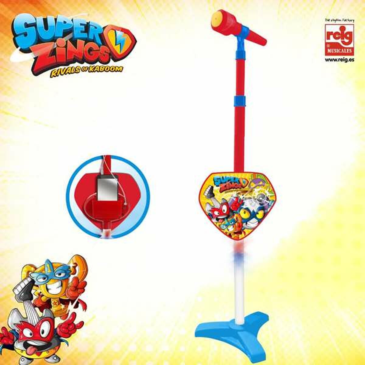 Leksaksmikrofon SuperThings Stående MP3 - 7