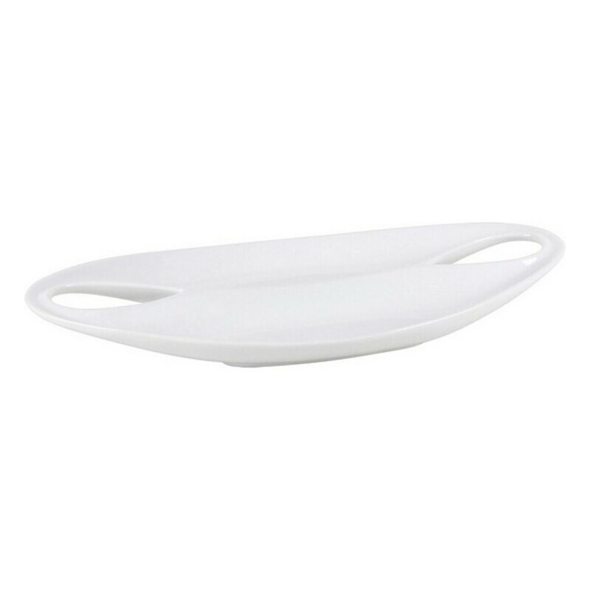 Bricka Etrusca Double Porslin Vit (36,5 x 18 x 4,5 cm) - 3