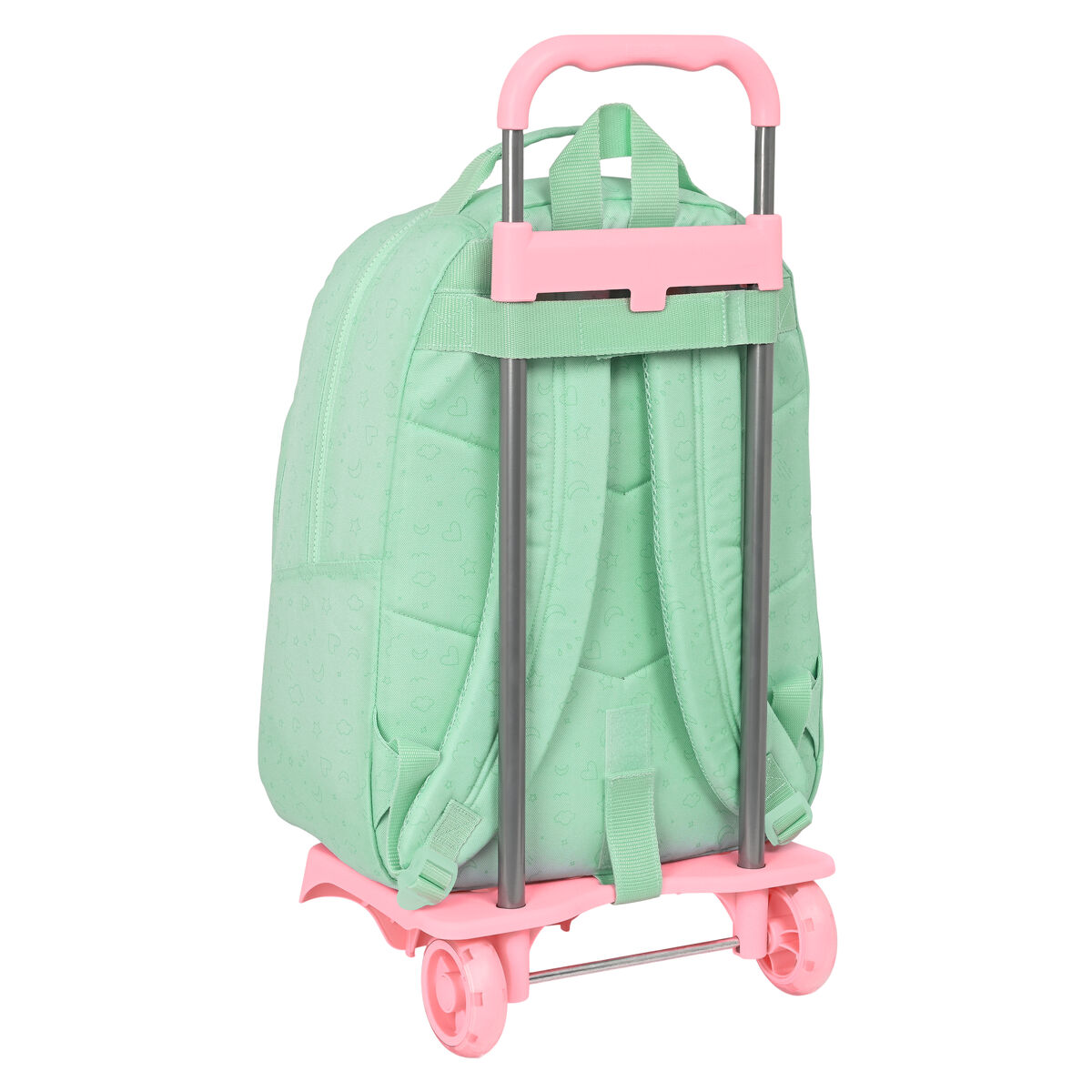 Skolväska med hjul BlackFit8 Moon Grön 32 x 42 x 15 cm - 3