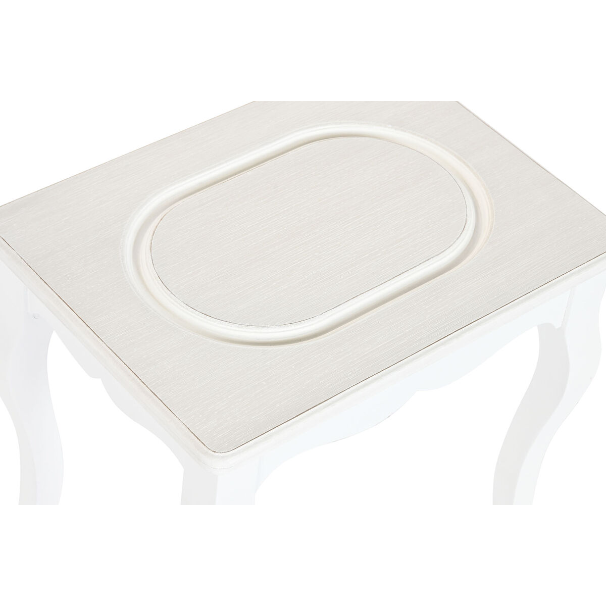 Sidobord Home ESPRIT Vit Ljusgrå 53 x 35 x 47 cm - 2