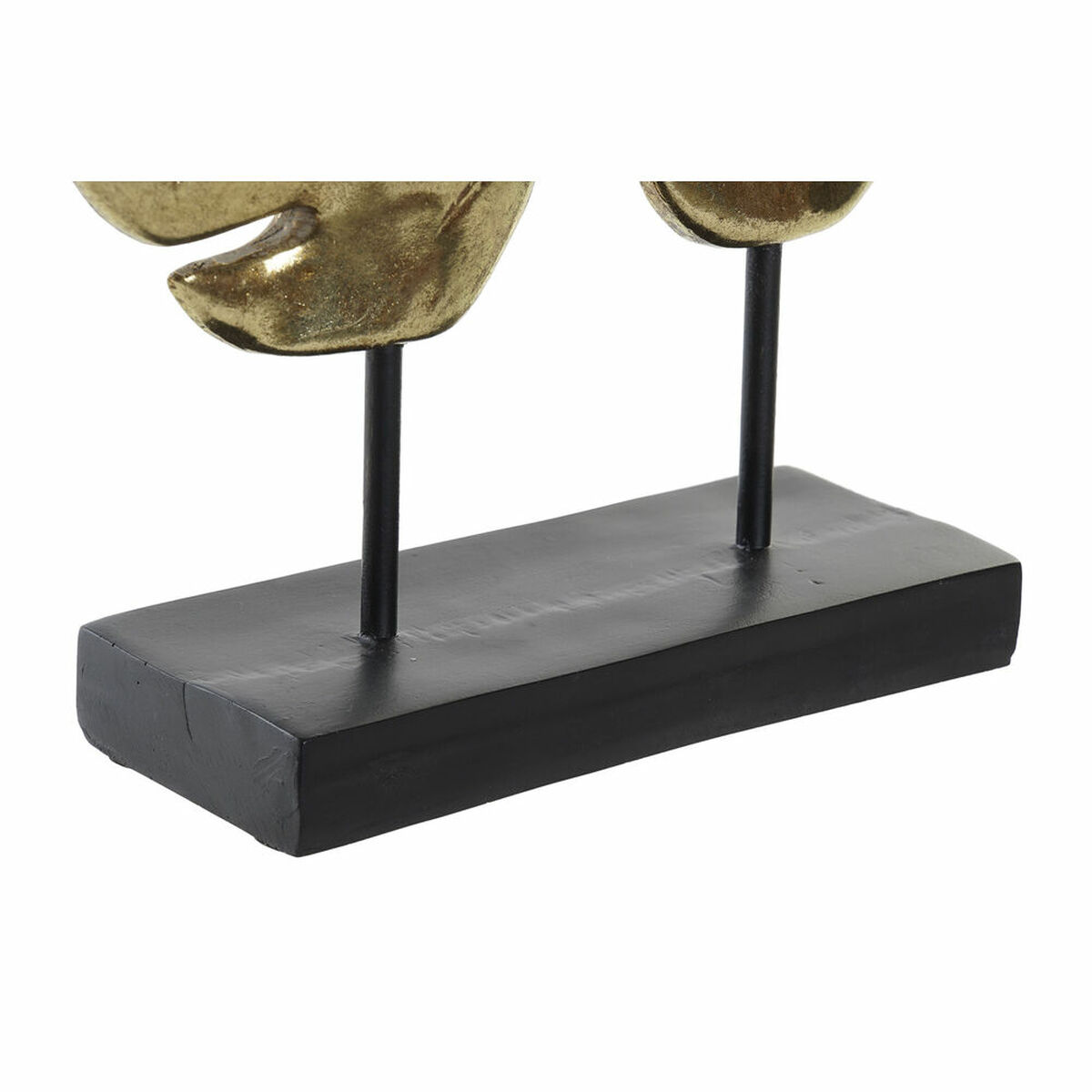 Prydnadsfigur DKD Home Decor Svart Gyllene Tropiskt Löv av en växt 25,5 x 6 x 34 cm - 8