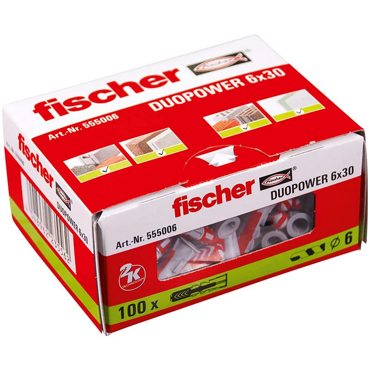 Dobbar Fischer Duopower 555006 100 Delar Ø 6 x 30 mm - 2