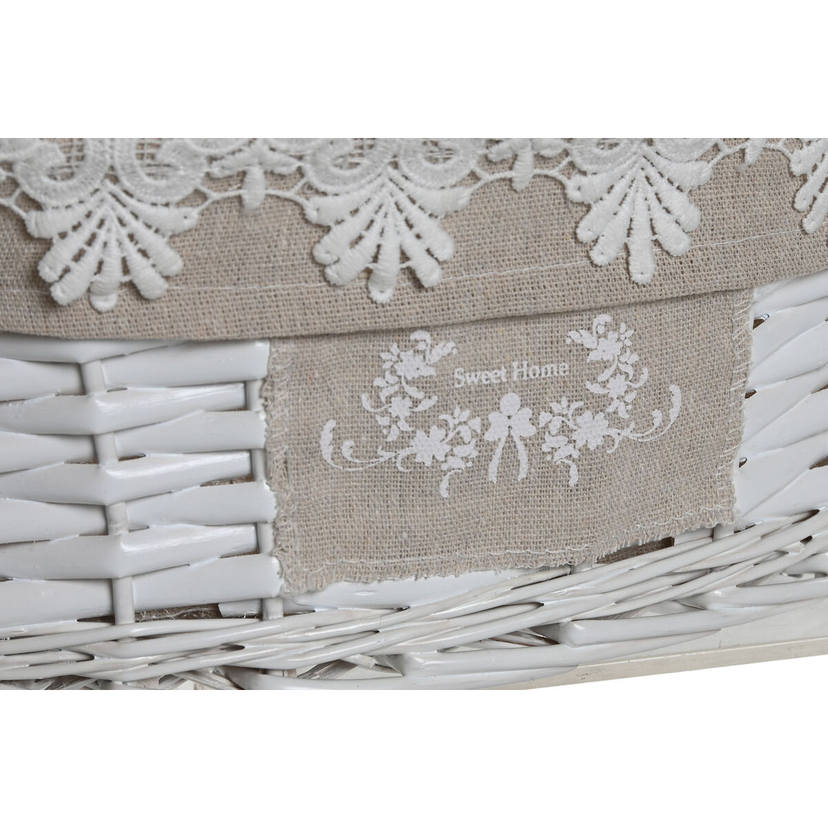 Korg - set Home ESPRIT Vit Beige vide 36 x 29 x 15 cm (3 Delar) - 2