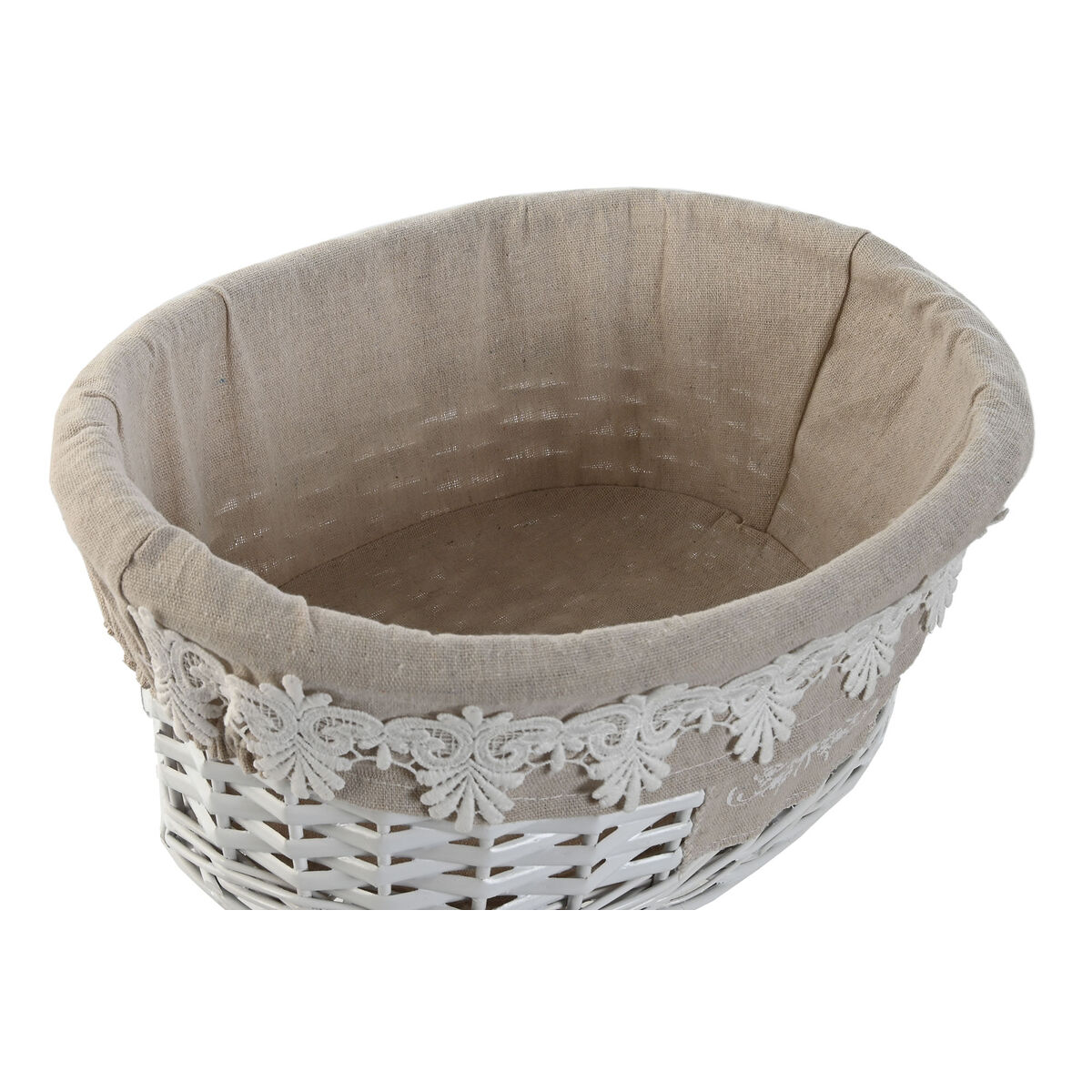 Korg - set Home ESPRIT Vit Beige vide 36 x 29 x 15 cm (3 Delar) - 4