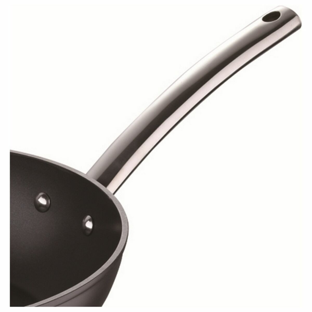 Wokpanna Masterpro Svart Aluminium Smitt aluminium (Ø 28 cm) - 3