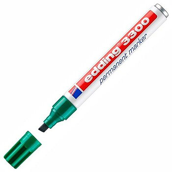 Permanent markörpenna Edding 3300 Grön 1-5 mm (10 antal)
