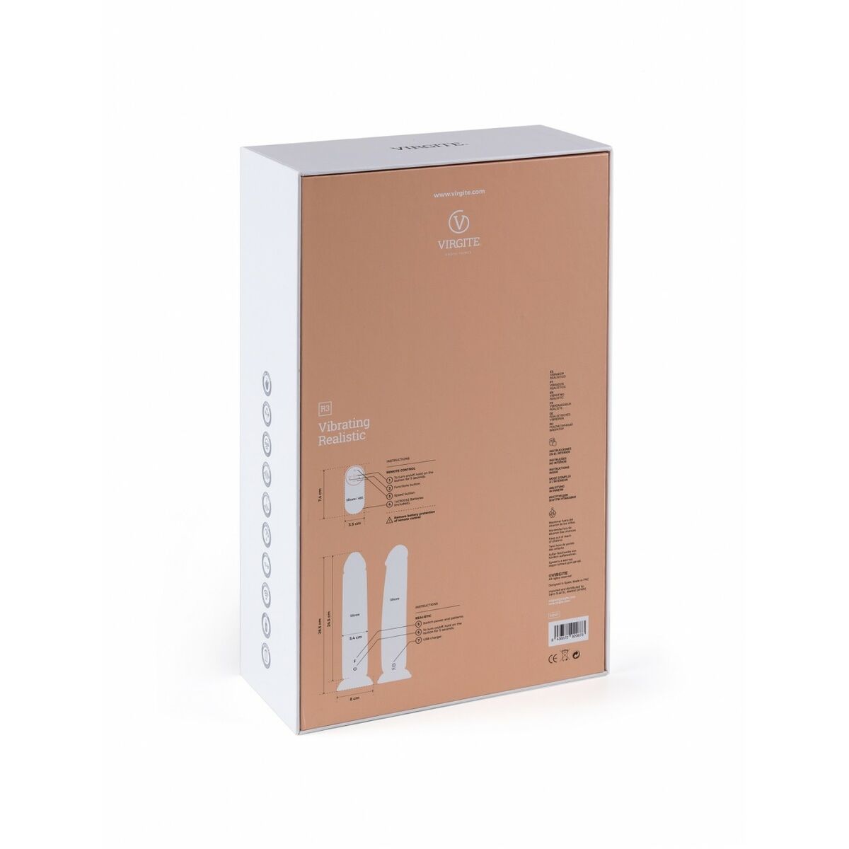 Realistisk vibrator Virgite 24,5 cm - 7
