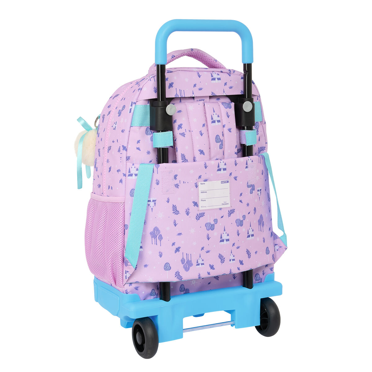 Skolväska med hjul Frozen Cool days Violett Himmelsblå 33 x 45 x 22 cm - 2
