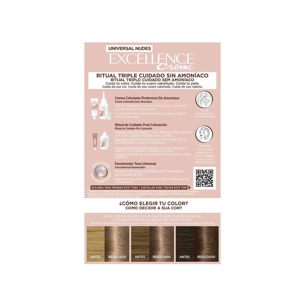 Permanent färg L'Oreal Make Up Excellence Mörkblond Nº 6u-Dark Blonde (5 antal) - 3