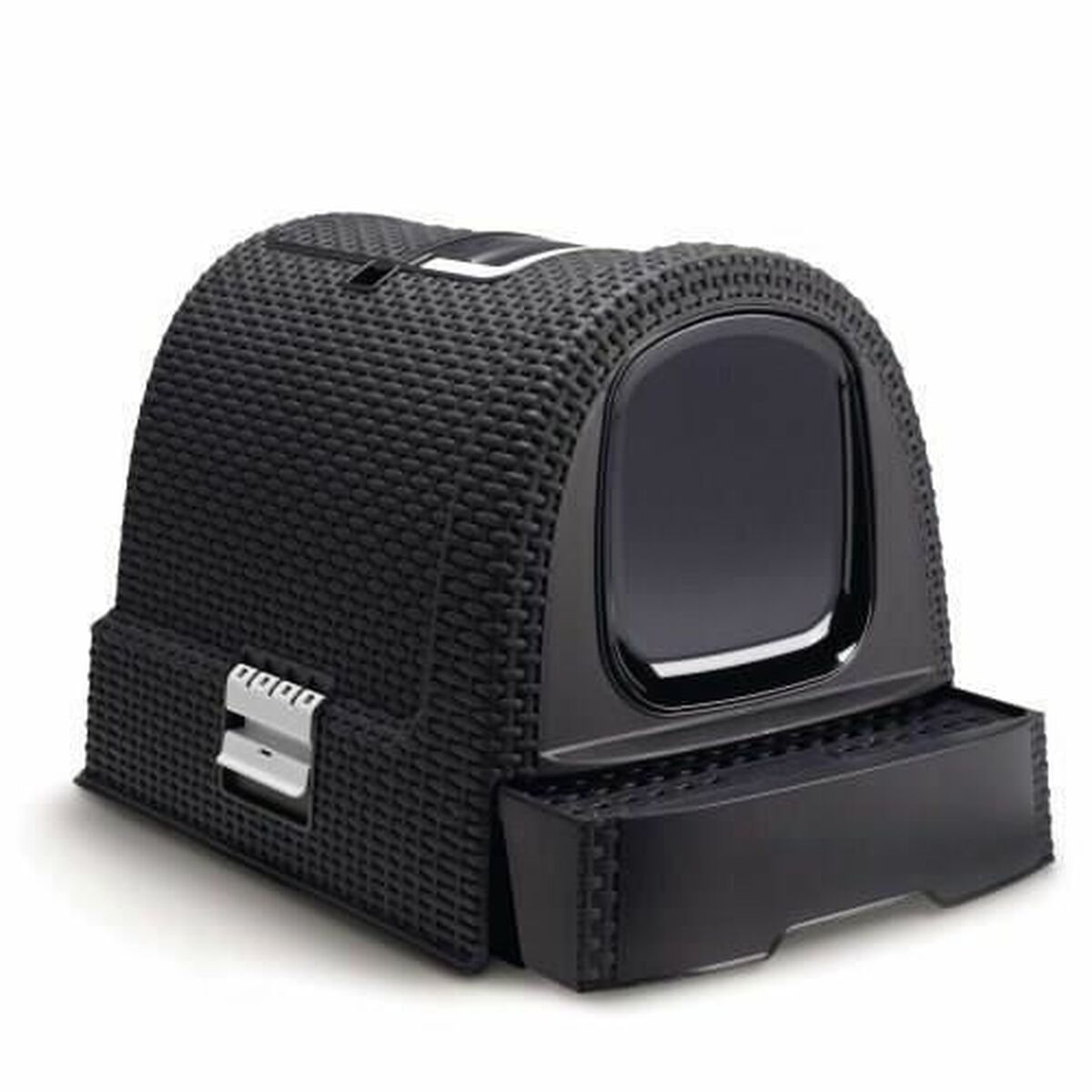 Kattlåda Curver Antracitgrå 51 x 38,5 x 39,5 cm Plast (Plast) - 3