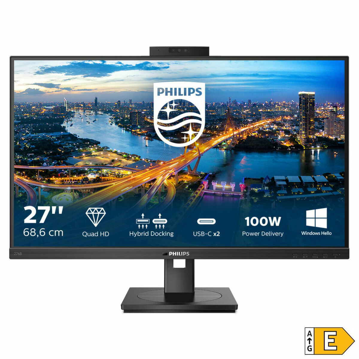 Monitor Philips 276B1JH/00 LCD 27" IPS LCD Flicker free 50 - 60 Hz 75 Hz 50-60  Hz 27" - 4