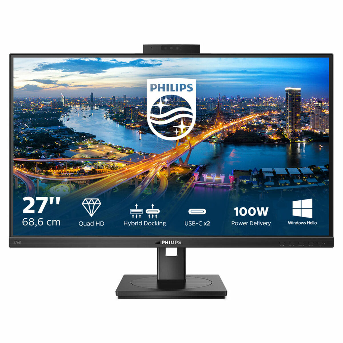 Monitor Philips 276B1JH/00 LCD 27" IPS LCD Flicker free 50 - 60 Hz 75 Hz 50-60  Hz 27" - 2