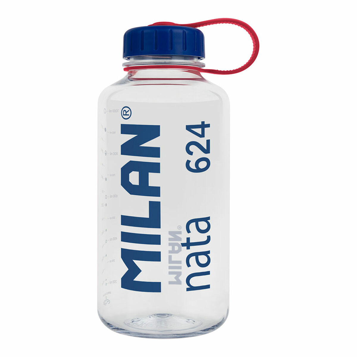 Vattenflaska Milan 1 L Transparent Plast