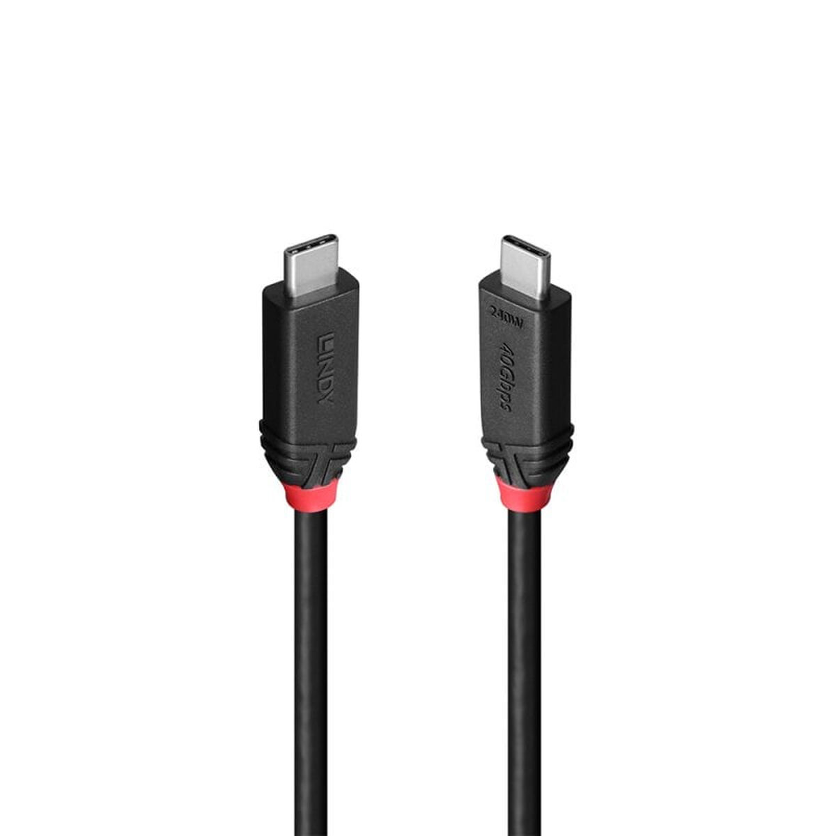 USB-C till USB-C Kabel LINDY 37002 Svart 2 m