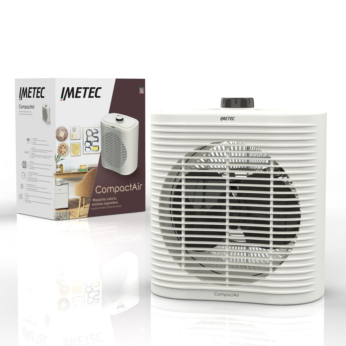 Värmeelement Digitalt IMETEC 4032 COMPACT Vit 2000 W - 2