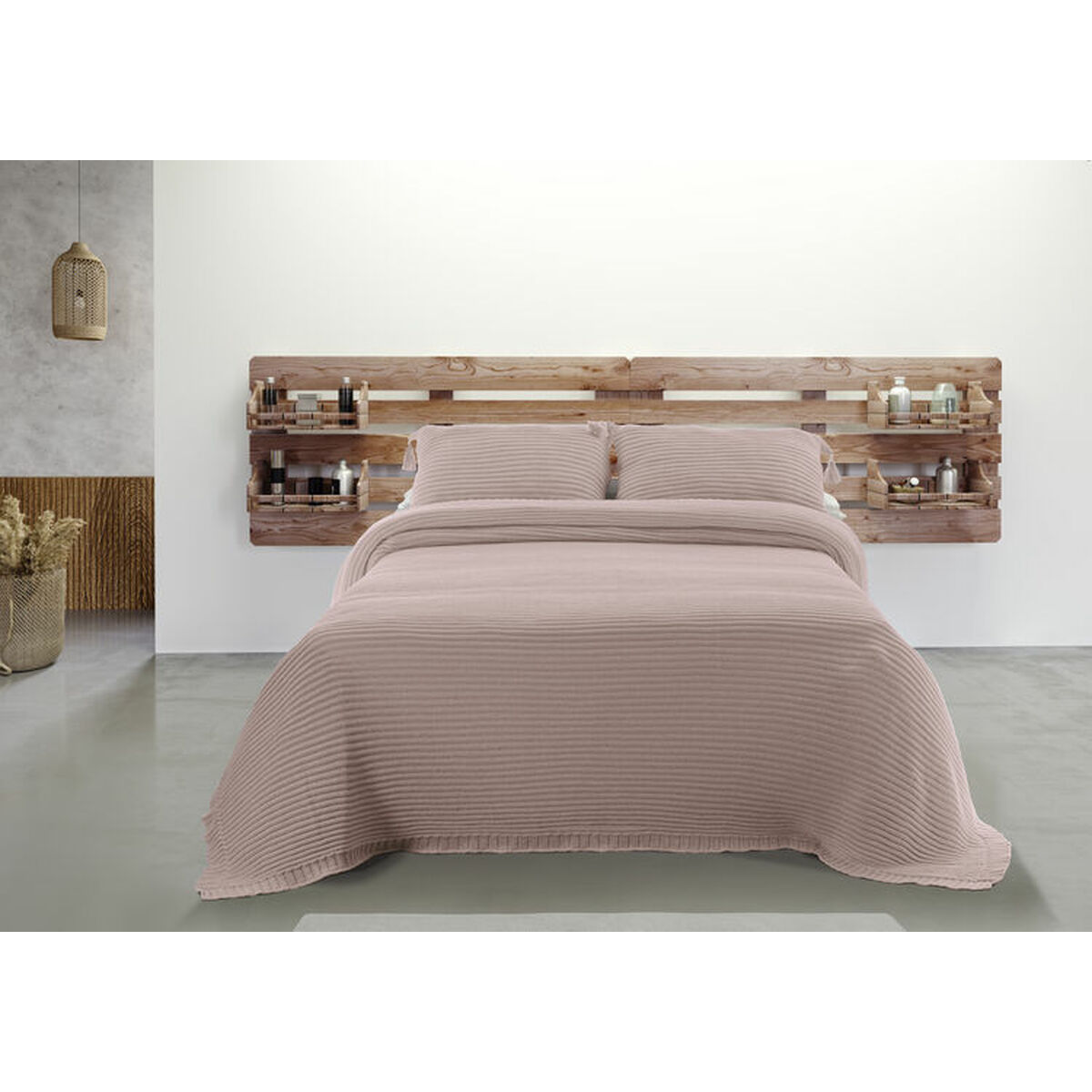 Sängöverdrag Hosteline MARBELLA Rosa Säng 135/150 (1 Delar) - 3