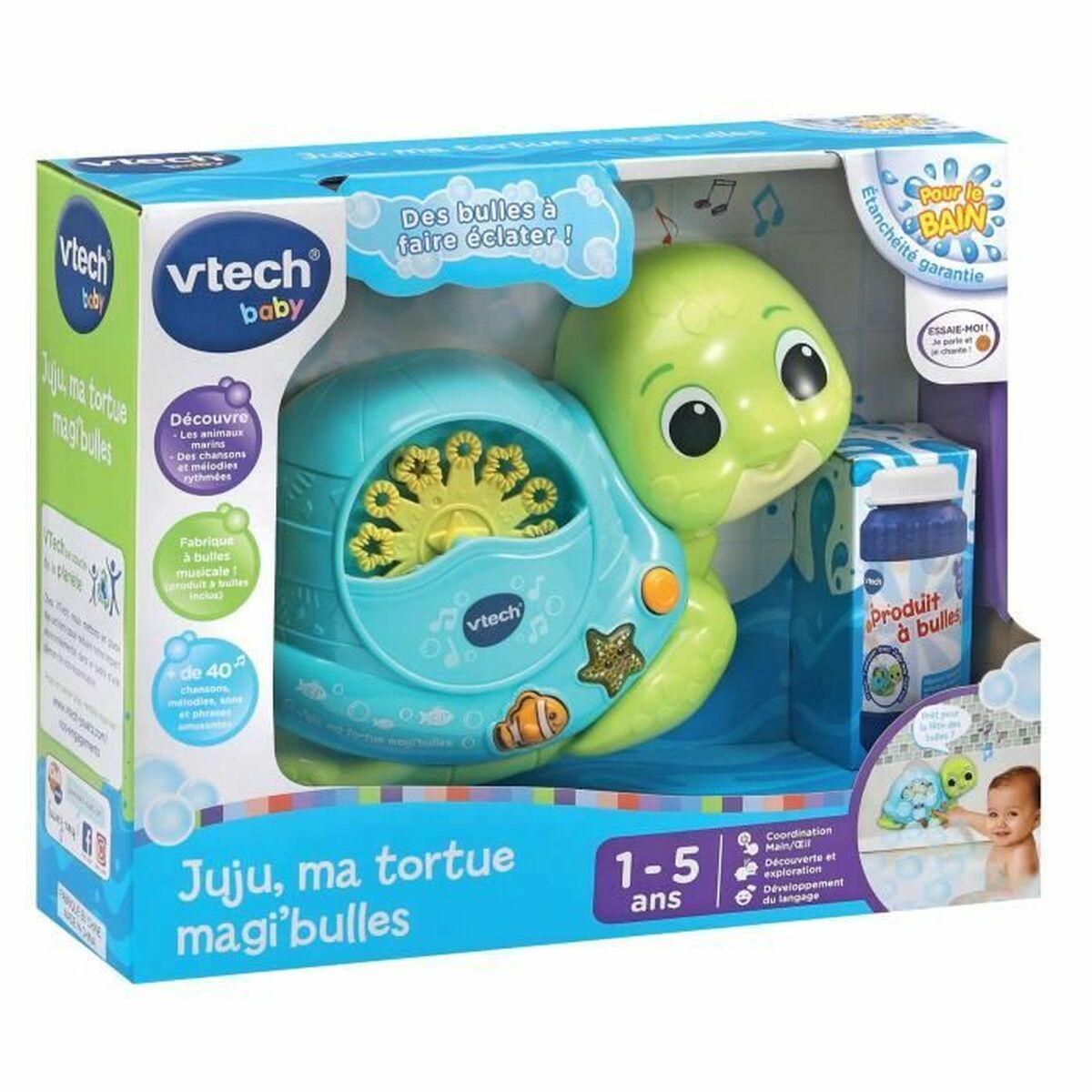 Badleksaker Vtech Baby Juju ma tortue magi bulles - 6