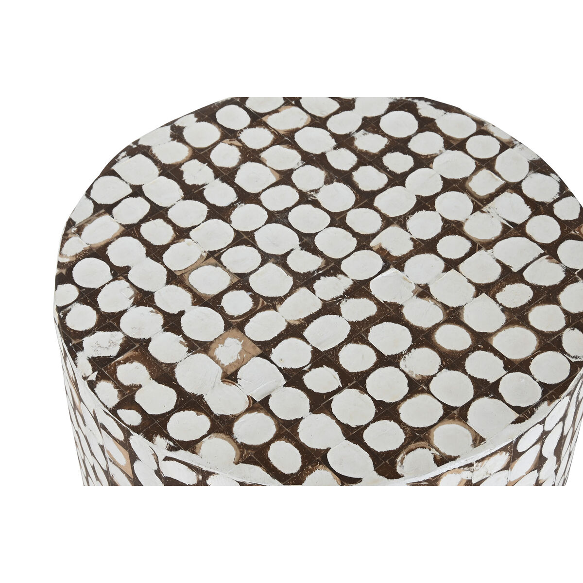 Sidobord Home ESPRIT Vit 40 x 40 x 42 cm - 3