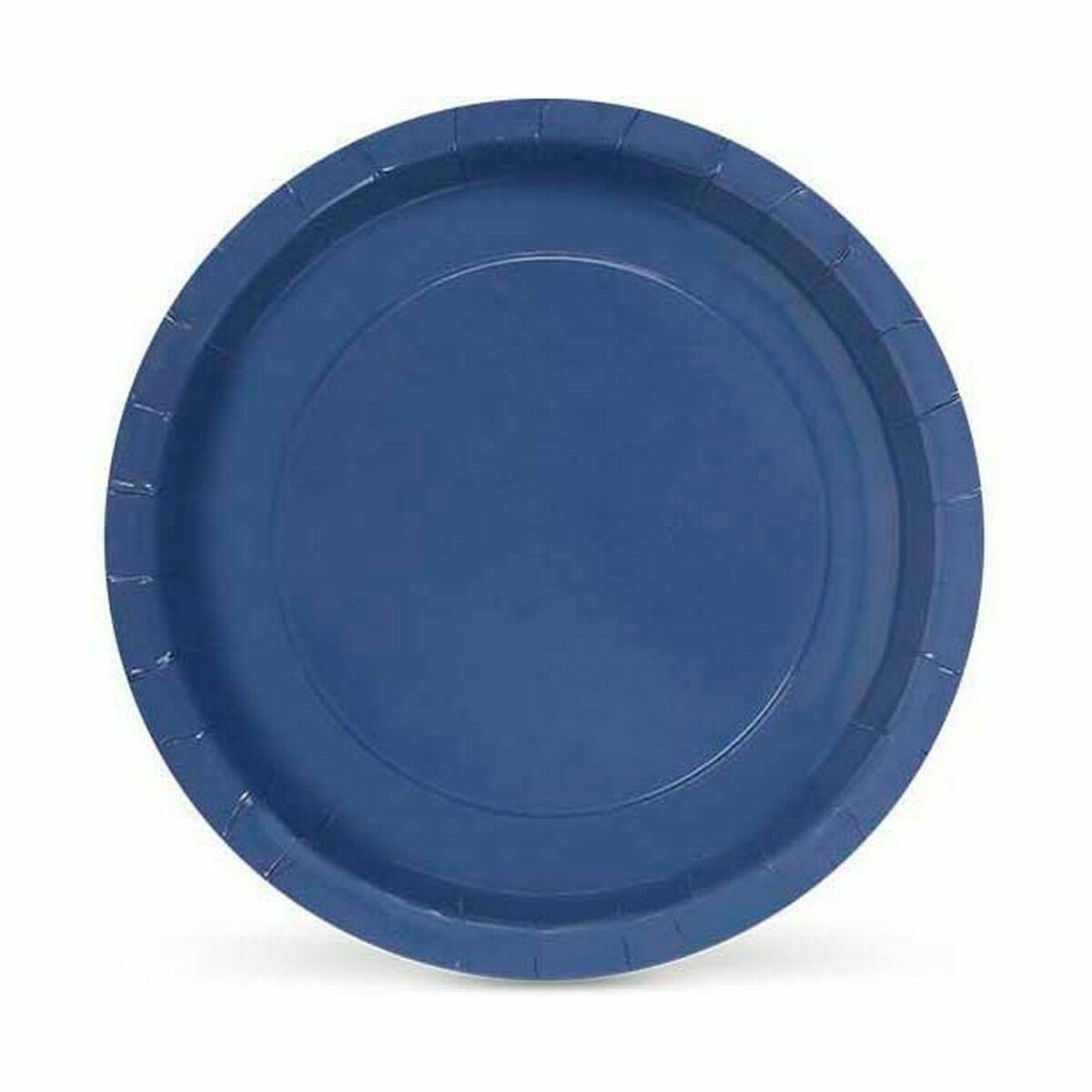 Tallriksset Algon Engångsanvändning Papp Blå 10 Delar 23 x 23 x 1,5 cm (36 antal) - 2