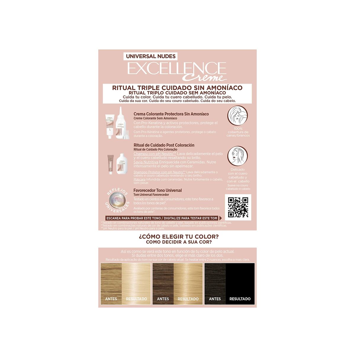 Permanent färg L'Oreal Make Up Excellence Klarblont Nº 10u-Lightest Blonde (5 antal) - 3