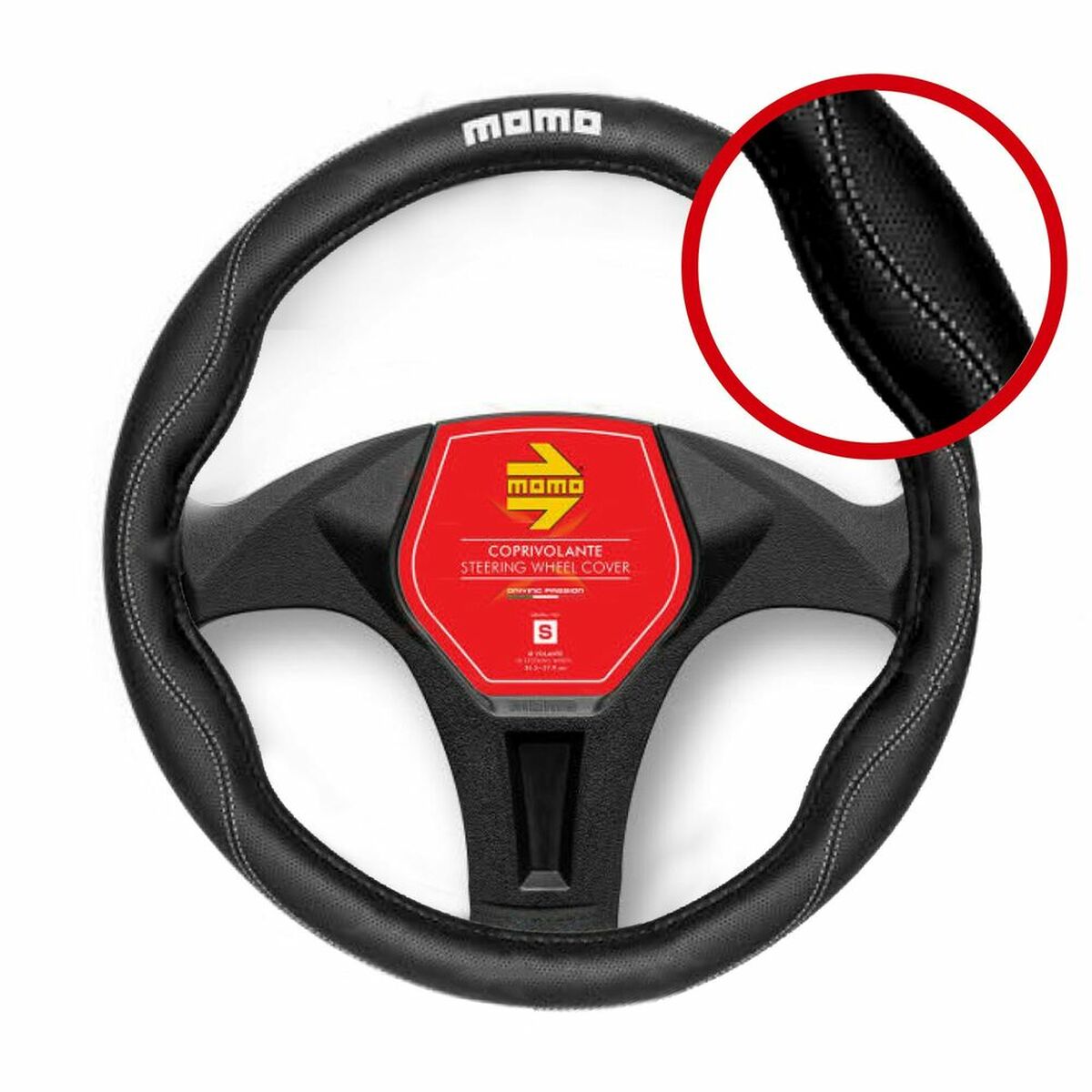 Rattöverdrag MOMO MOMLSWC011BW Svart Ø 36,5 - 39 cm - 2