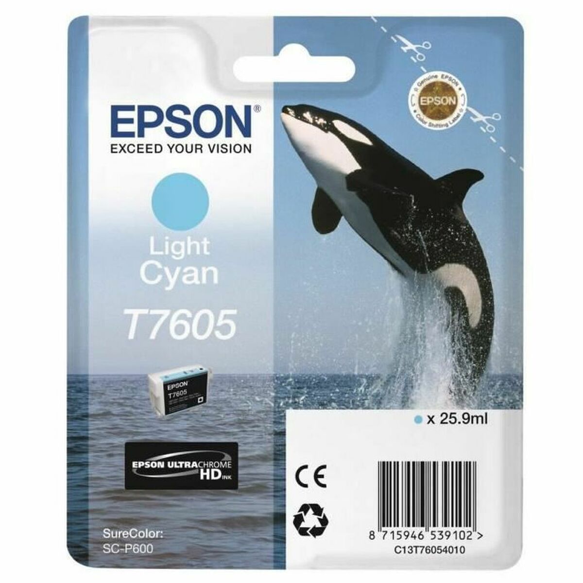 Original Bläckpatron Epson C13T76054010 Turkos Ljusturkos
