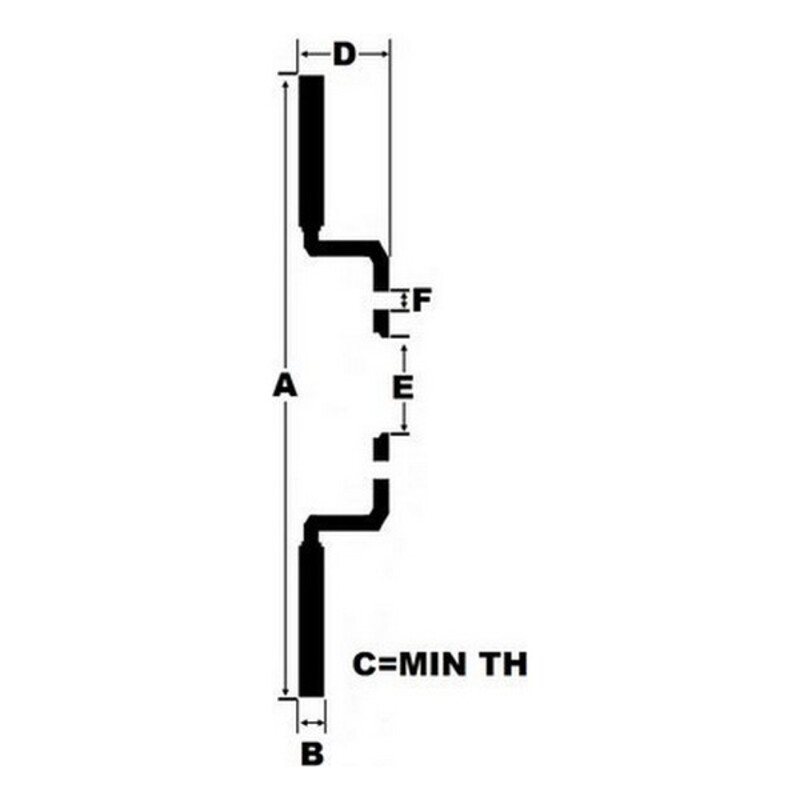 Bromsskivor Black Diamond KBD917COM Ventilerad Frontal 12 Ränder - 2