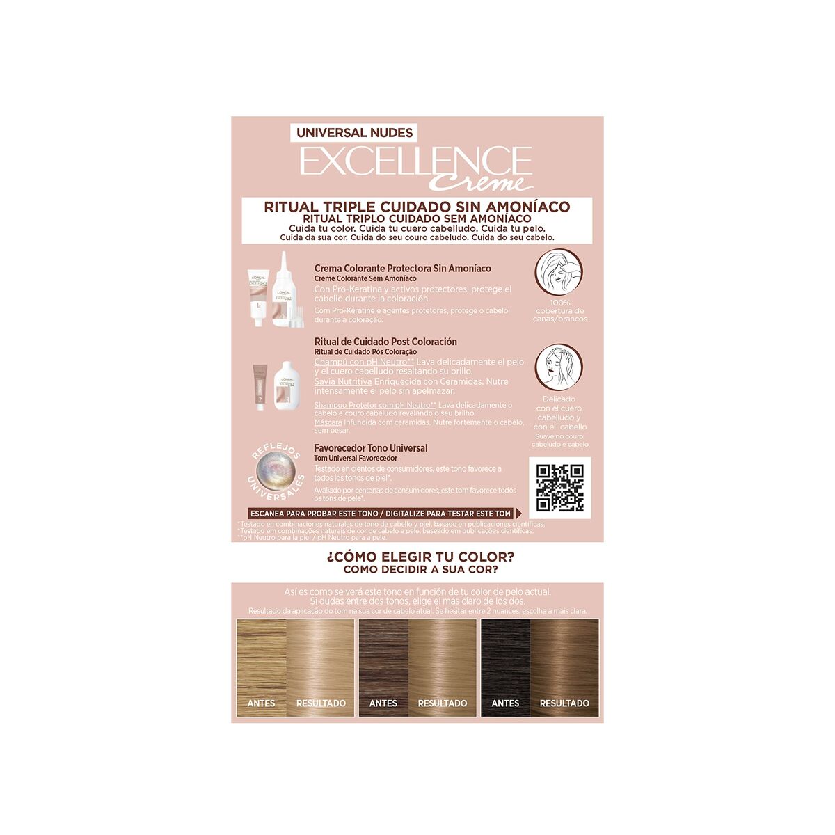 Permanent färg L'Oréal Paris Excellence Nº 8u-Light Blonde (5 antal) - 3