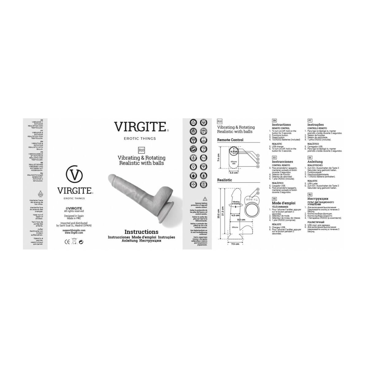 Realistisk vibrator Virgite - 5