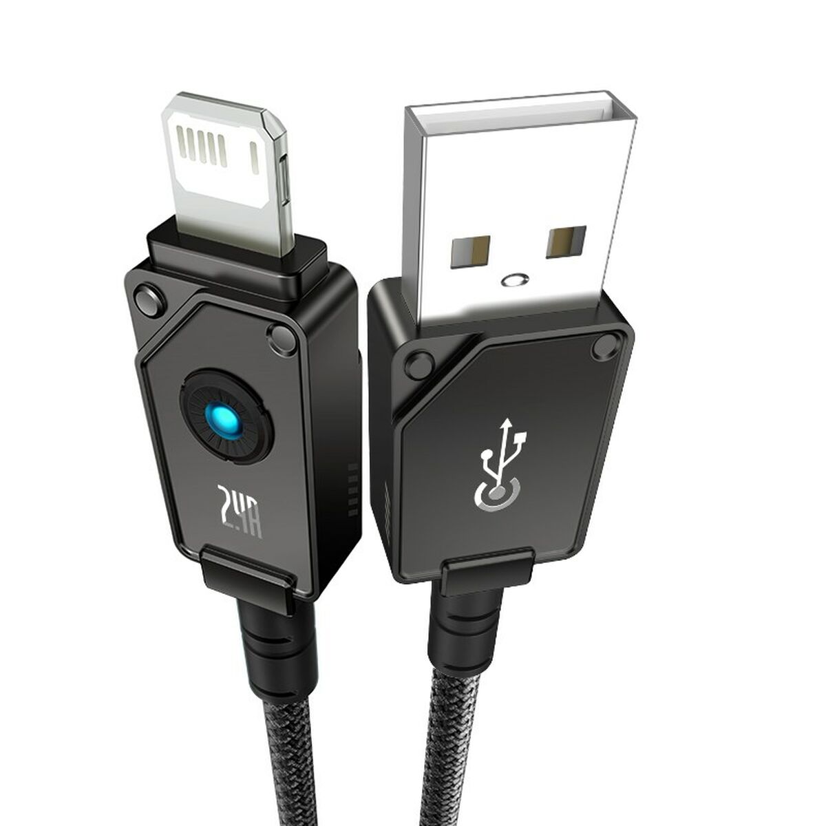 Kabel USB till Lightning Baseus P10355802111-00 Svart 1 m - 2