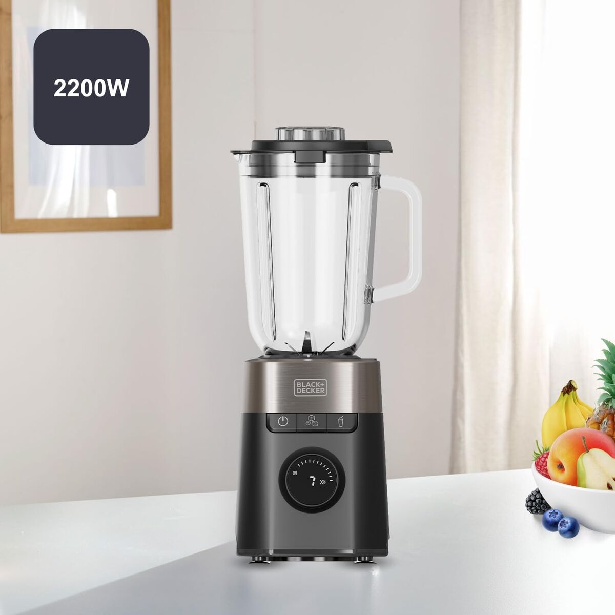 Glasmixer Black & Decker BXJB1201E 2,2 L - 2